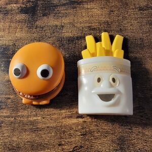 1988 Vintage McDonalds Happy Meal Hamburger & French Fries Play Food